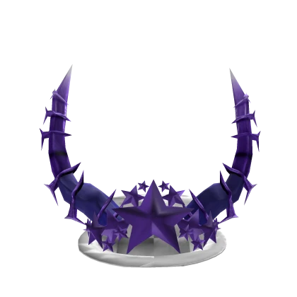 SparkleTime White Fedora Purple Horns