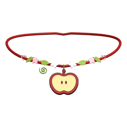 🍎🍀 cute apple igari hesei necklace