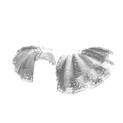 Lace Ruffle Side Accents in White