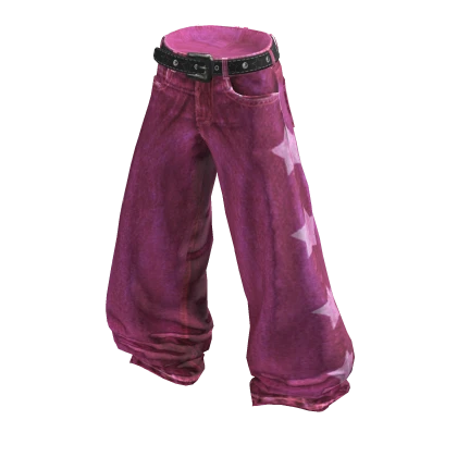 💗Y2K VINTAGE STAR JEANS_ PINK