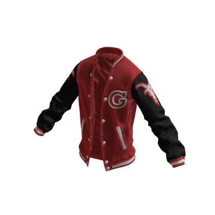 College Jacket | Red Black White