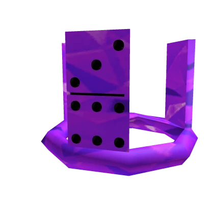 Purple Sparkle Time Domino Crown