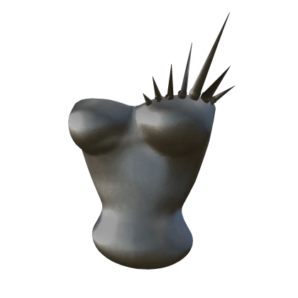 Metallic Spiked Corset