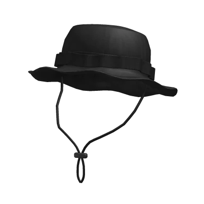 Black Panama Boonie Hat