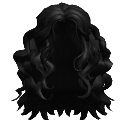 Long Black Curly Vampire Hair