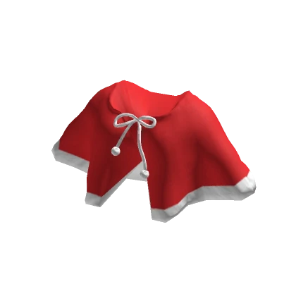 Trendy Christmas Cape - Red