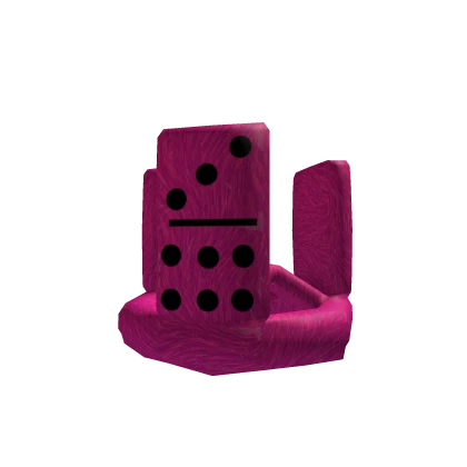 Pink Fluffy Domino Crown