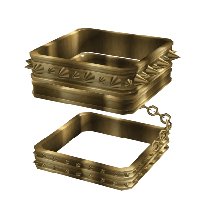 [ pbr ] Gold Leg Cuffs & Chain [ Blocky ]