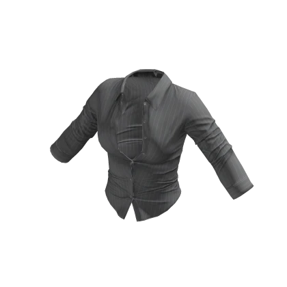 Office Siren Button Up Blouse (Gray)