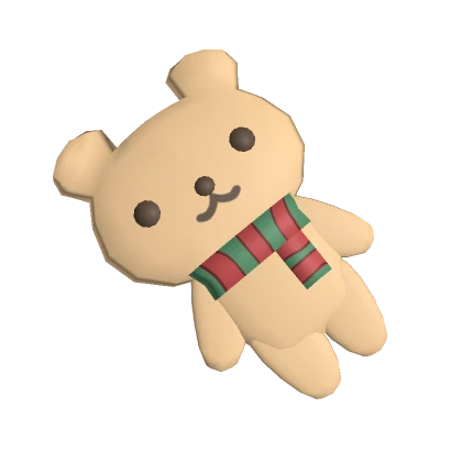 ⊱┊cute bear gingerbread candy christmas scarf