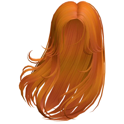 Flowing In Wind Aesthetic Anime Girl Hair Orange