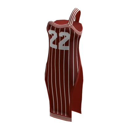adidas Basketball White And Red With Slit Dress