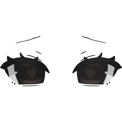 🤍 pretty brown 3D heart eyes