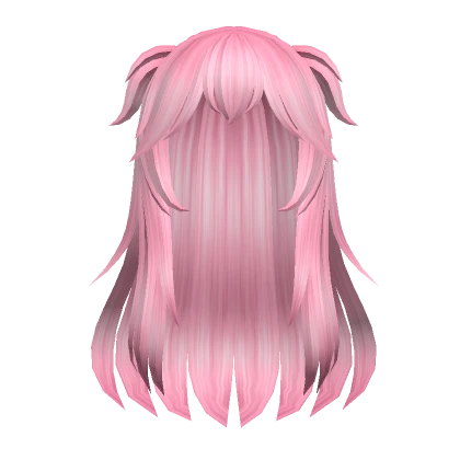 Messy Cute Pink Anime Hair