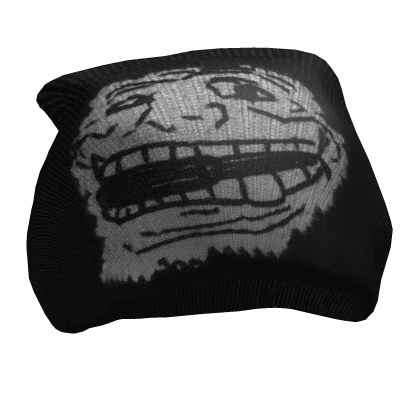 Troll Face Black Beanie