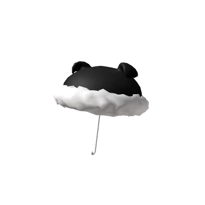 Fluffy Umbrella Black