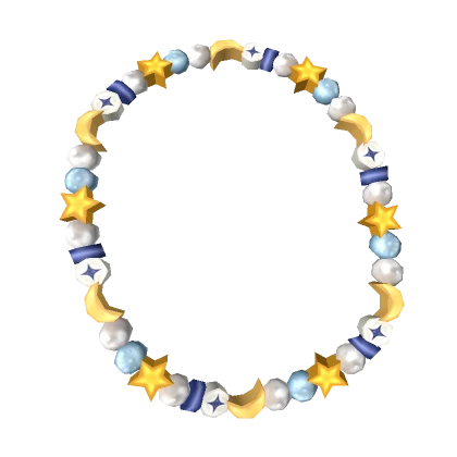 Star & Moon Bead Necklace - 3.0