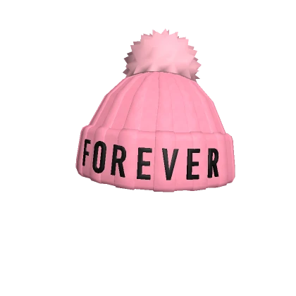 Forever 21 Pink FOREVER and Ever Beanie