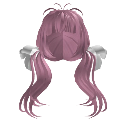 Pink Hair With Bows