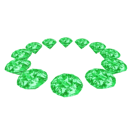 ✅Glowing Emerald Halo Crown Circlet [Sparkles]