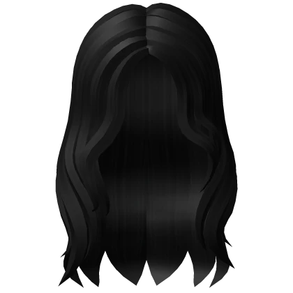 90's Supermodel Messy Hair Black
