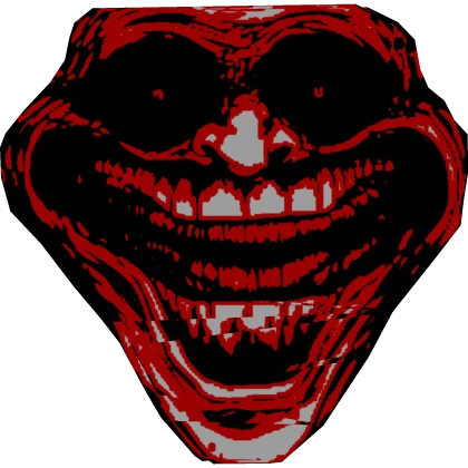 Red Glitching Crashout Face