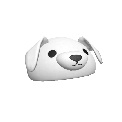 White Dog Beanie