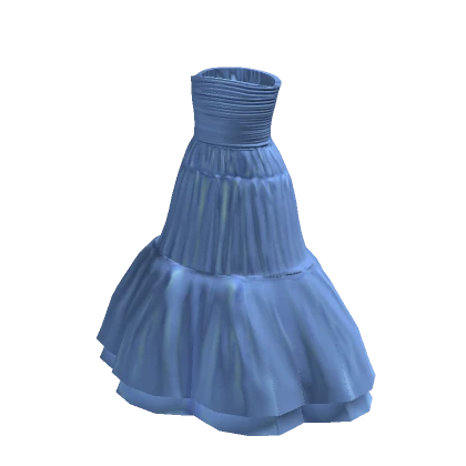 Blue Puffy Dress - Klossette