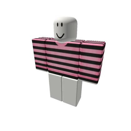 pink and black striped emo kawaii sweater 