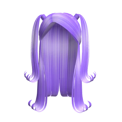 ♡ lavender y2k flip pigtails ♡