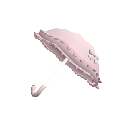 Cute pink coquette umbrella with bow