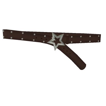 Y2K Studded Star Belt 1.0 (Brown)