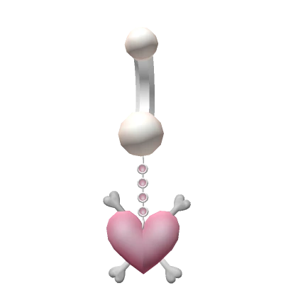 Bone & Heart Belly Ring