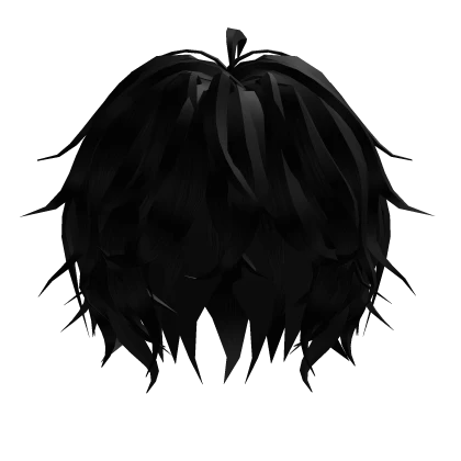 Black Anime Messy Hair