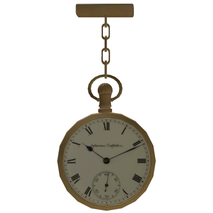 Gold Lapel Pocket Watch
