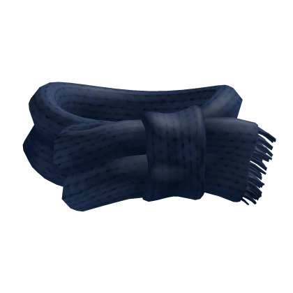 Navy Blue Half Bowtie Scarf