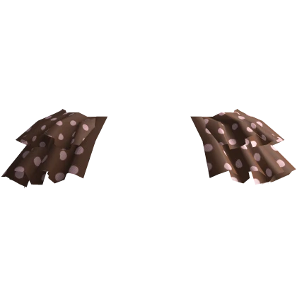 ♡ cute choco pink polka dot accent skirt ruffles