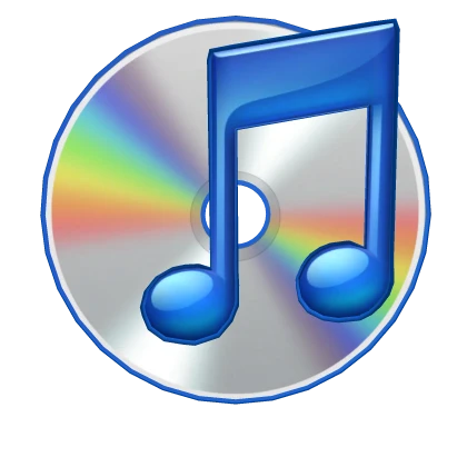 Frutiger Aero CD + Music Note Hair Clip