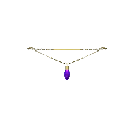 Purple Christmas Light Necklace