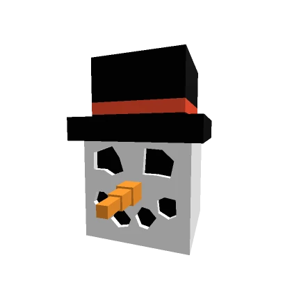 Big Blocky Snowman Head