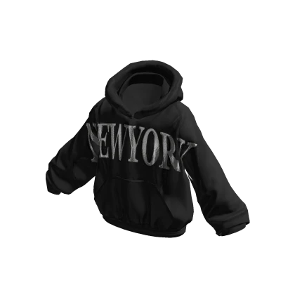Black New York Streetwear Hoodie