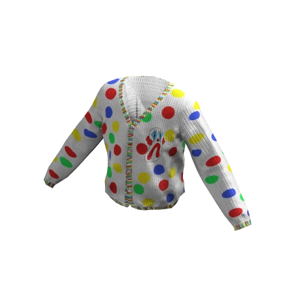 Colourful Clown Cardigan