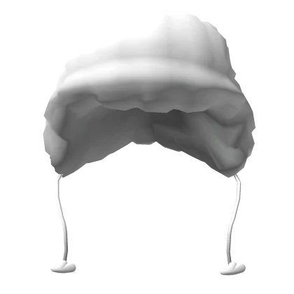 White Fluffy Cloud Hat