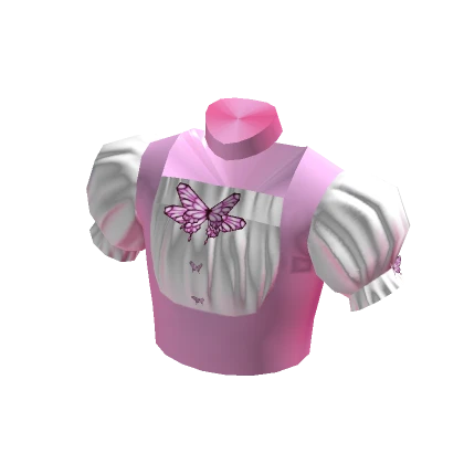 Butterfly School Shirt - Pinkrose