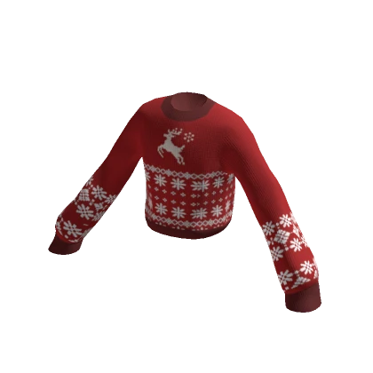 Vintage Ugly Sweater In Red