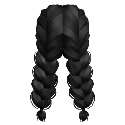 Large French Braids in Black