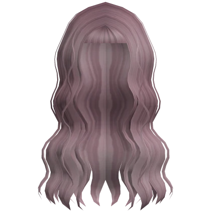 ☆ adorable wavy anime curly long dust pink