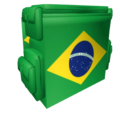 Brazil Backpack World Globe Flag