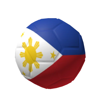 Philippines Flag Globe Soccer Ball Helmet Head