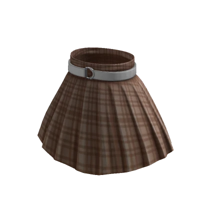 Lovely Pleaded Plaid Skirt - Plaid Cream